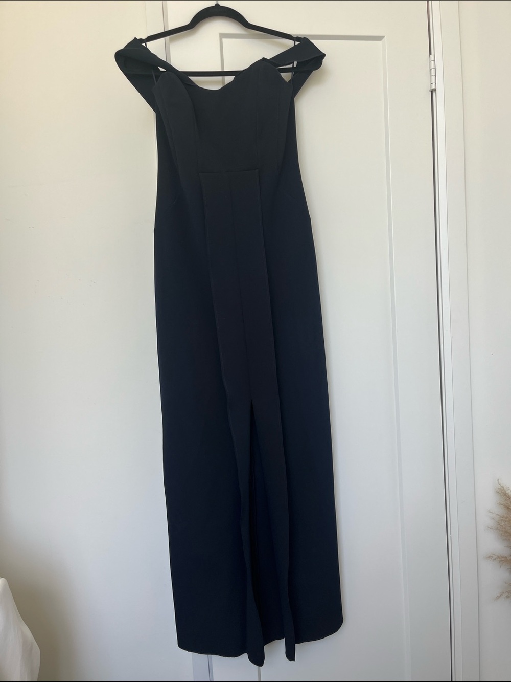 Topshop Navy Blue Dress with off the shoulder straps